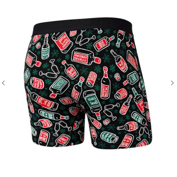 SAXX ULTRA Christmas Boxer Briefs with Fly “Holiday Spirits" - Picture 2 of 4